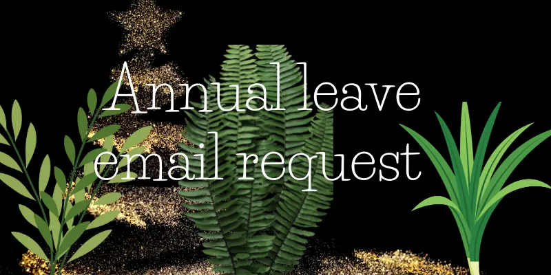 Annual leave email request