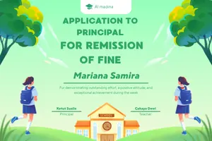 Application To Principal For Remission Of Fine