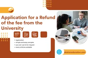 Application for a Refund of the fee from the University