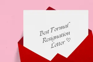 Best Formal Resignation Letter