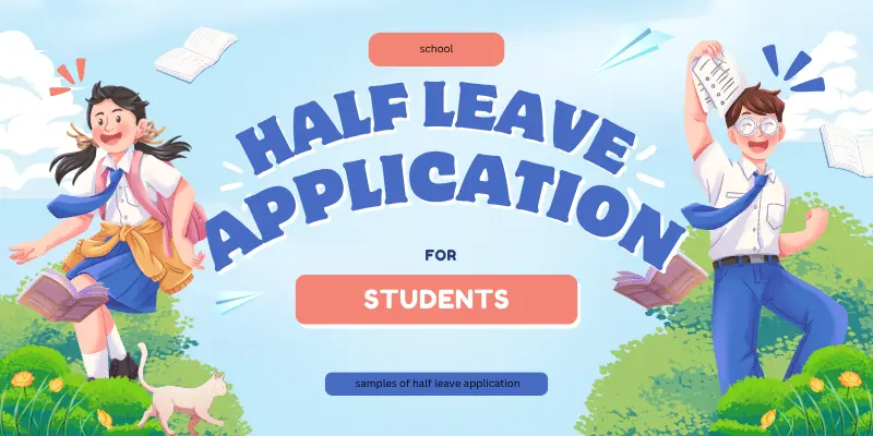 Half-Day leave Application for Students 1 Half-Day leave application for students