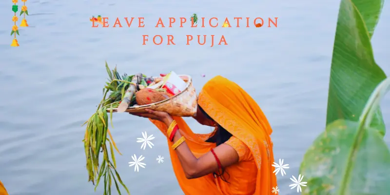 Leave Application for Puja at Home