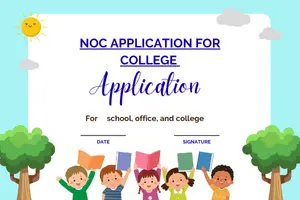 NOC Application For College