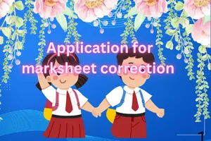 Application for mark Sheet Correction