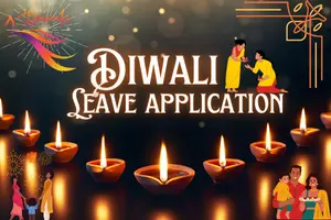 Leave Application for the Diwali Festival.