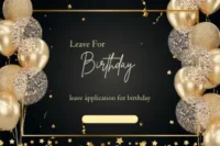 Leave For Birthday 